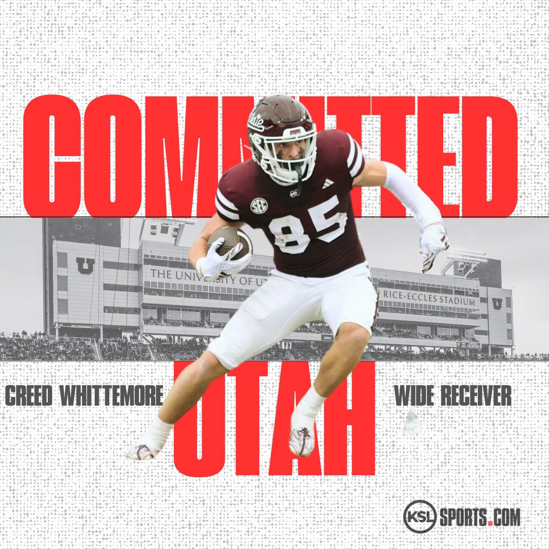 BartleKSLsports's tweet photo. BREAKING: The Utes have added the commitment from former Mississippi State WR @c_whit115! #GoUtes 

LINK: https://t.co/jDD7aVu9Zk https://t.co/AOUhNhOrmh