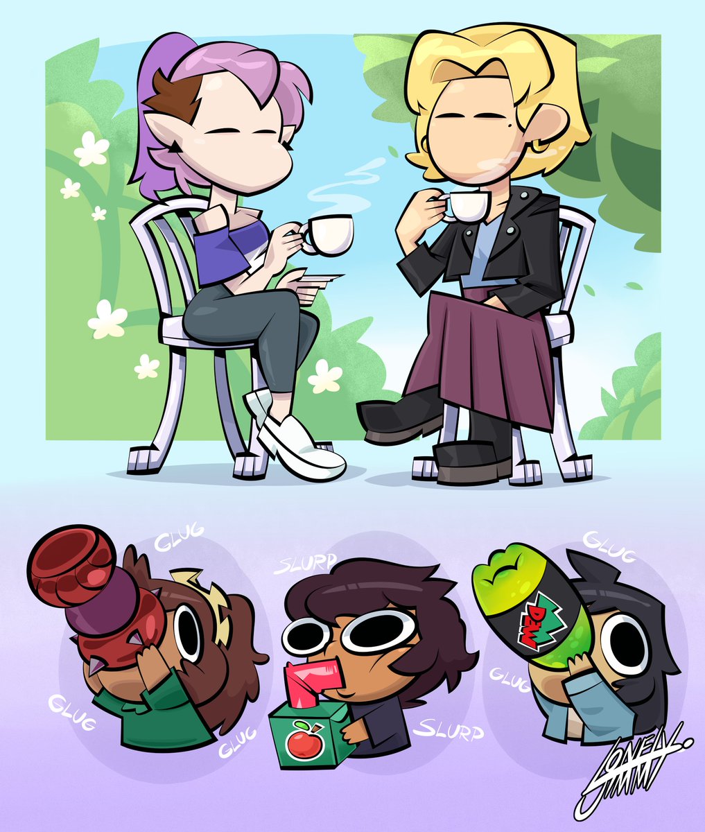 LonelyJimmy2's tweet image. Teatime 🍵
#Amphibia #TheOwlHouse