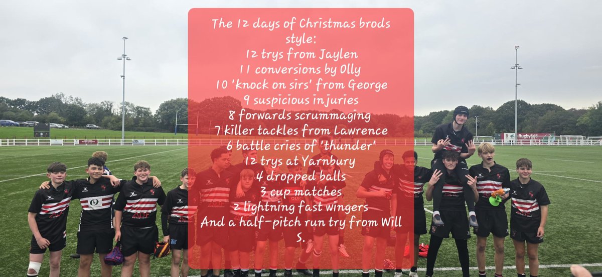 These are the faces of a team that went to Yarnbury...and won again. Happy Christmas from the Old Brodleians U14s! <a href="/AppletonAcademy/">AppletonAcademy</a> <a href="/ASCHC_COLLEGE/">All Saints Catholic College</a> <a href="/BrighouseHighPE/">Brighouse High PE</a> <a href="/RastrickSports/">Rastrick Sports</a> <a href="/TrinityAcademyH/">Trinity Academy Halifax</a> <a href="/wms_pe/">Whitcliffe Mount PE</a> <a href="/OldBrodleians/">Old Brodleians</a>