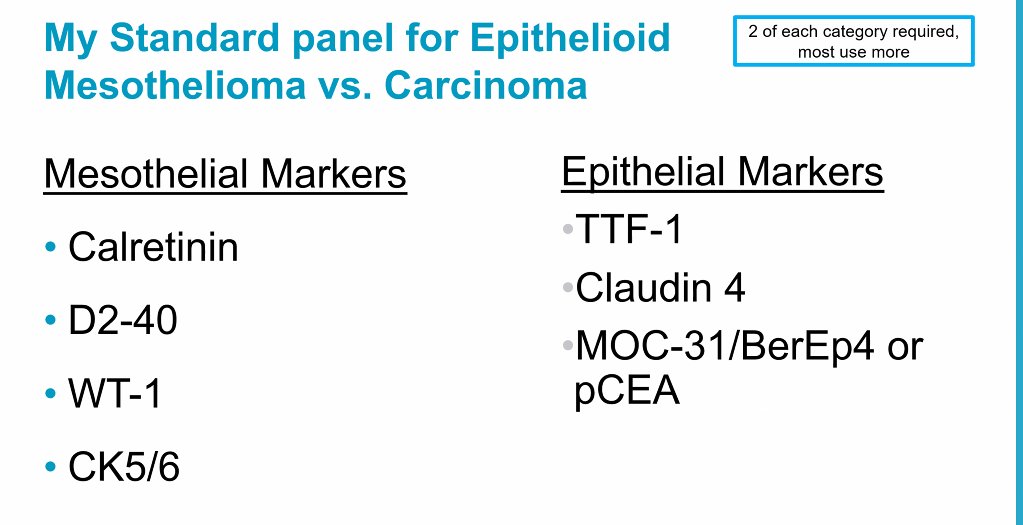 Janiranavarro's tweet photo. #JobPrepBootcamp #LungPath Dr. Butt
IHC Panel Epithelioid Mesothelioma vs Carcinoma
#CAP #pathology #pathologists #pathresidents #pathfellows #PathTwitter #PathX https://t.co/ZJv5HgMADX
