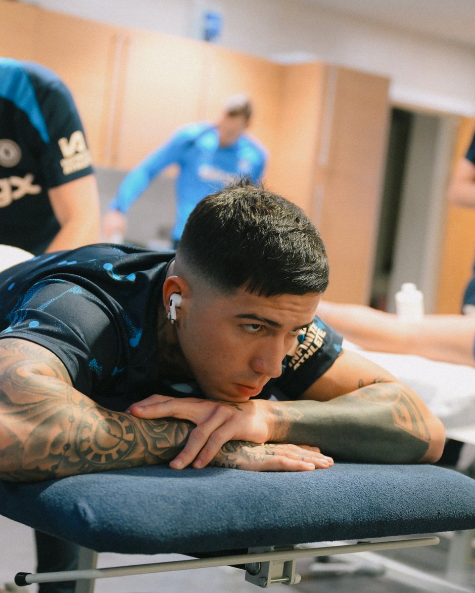 ChelseaFC's tweet photo. Mentally prepared. 🧠

#CFC | #CHEBRE https://t.co/UJkjcd4jL5
