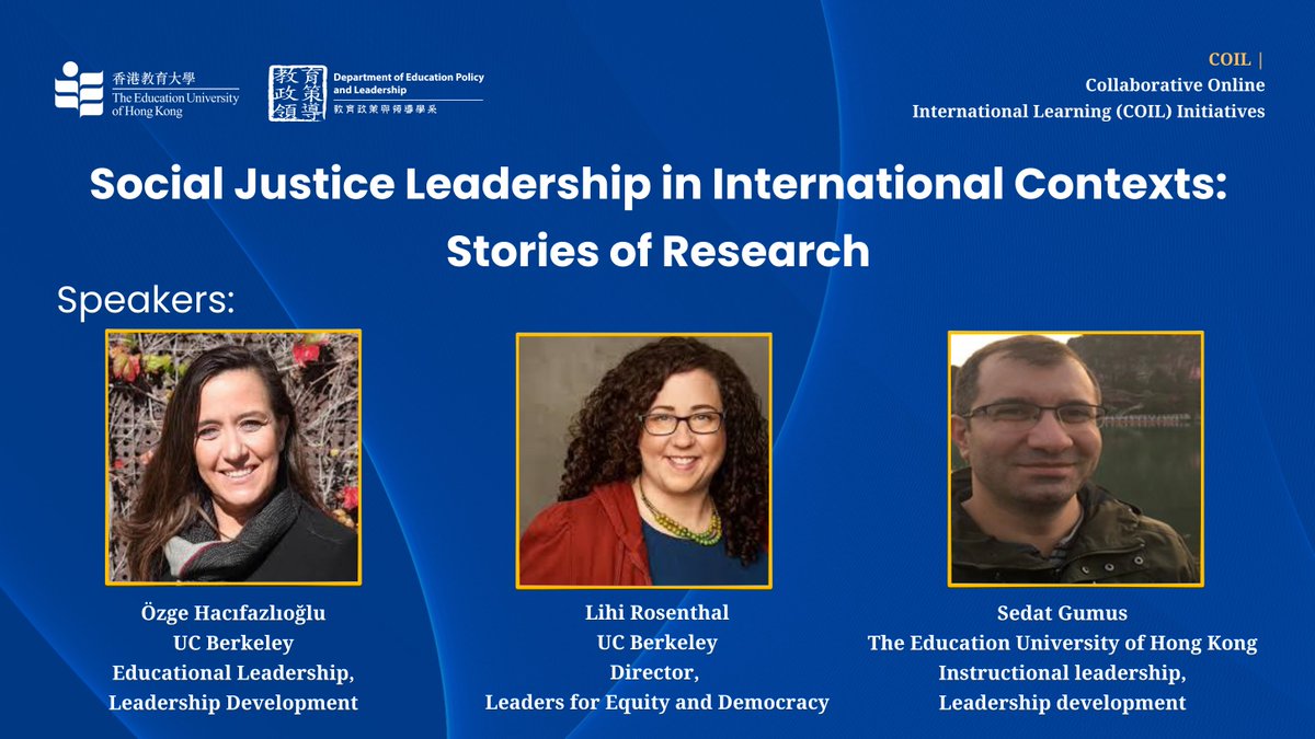 🚀 EPL has completed a Collaborative Online International Learning (#COIL) activity with UC Berkeley on #EdLeadership. The initiative brought together doctoral students for joint lectures and discussions, enhancing research skills and global perspectives.
buff.ly/3OV9TxI