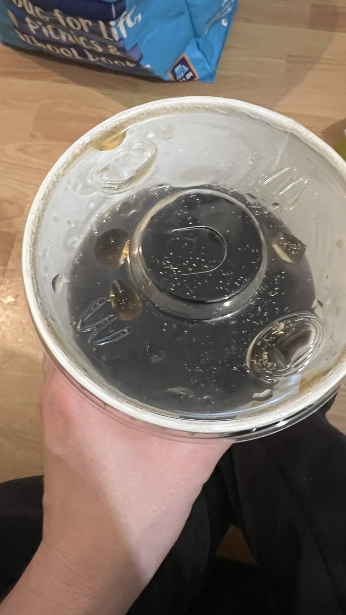 chris_tait's tweet photo. @McDonaldsUK is this normal now? Large fizzy drink but not filled to the top anymore? https://t.co/qGBZ5lFjm4