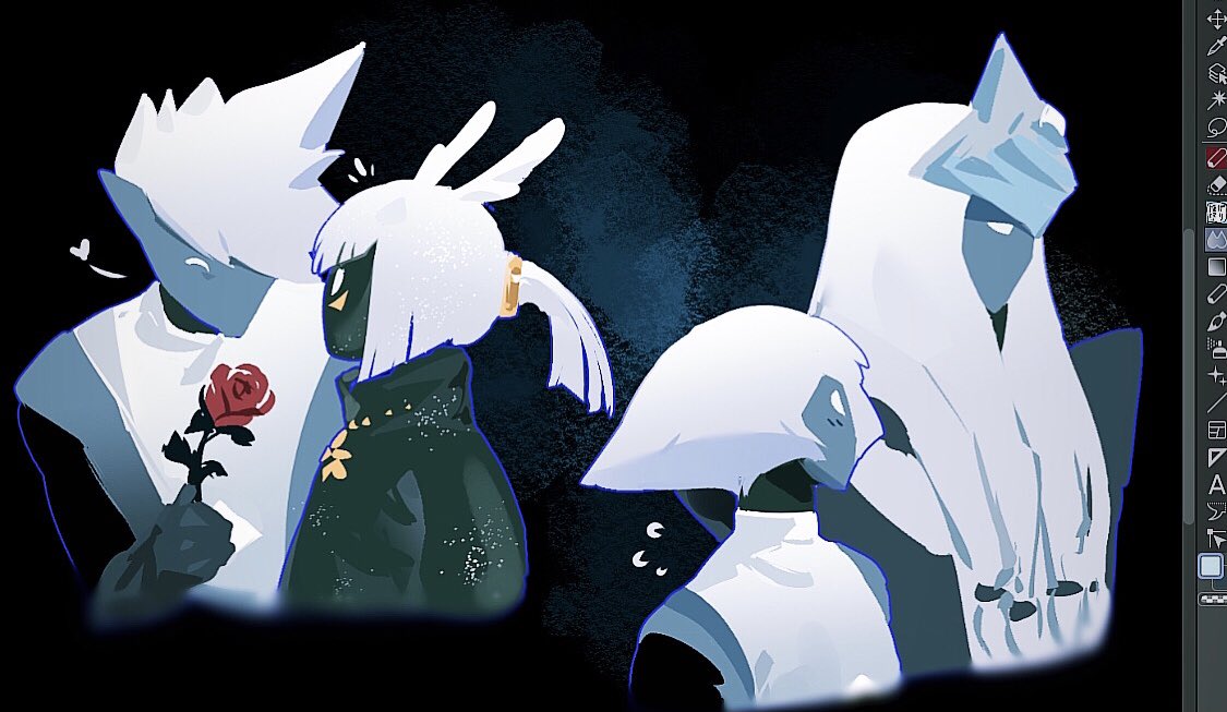 Nhớ otp cũ bên sky wa nên doodle tý 
#thatskygame