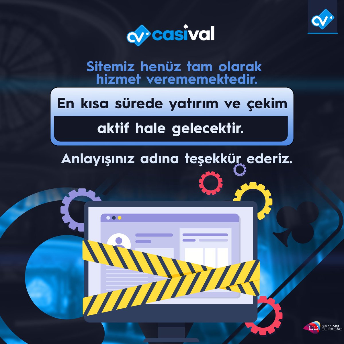 👉Sitemiz henüz tam anlamıyla siz değerli üyelerimize hizmet verememektedir; yatırım ve çekim yöntemleri en kısa süre içerisinde aktif hale gelecektir. Anlayışınız için teşekkür ederiz!