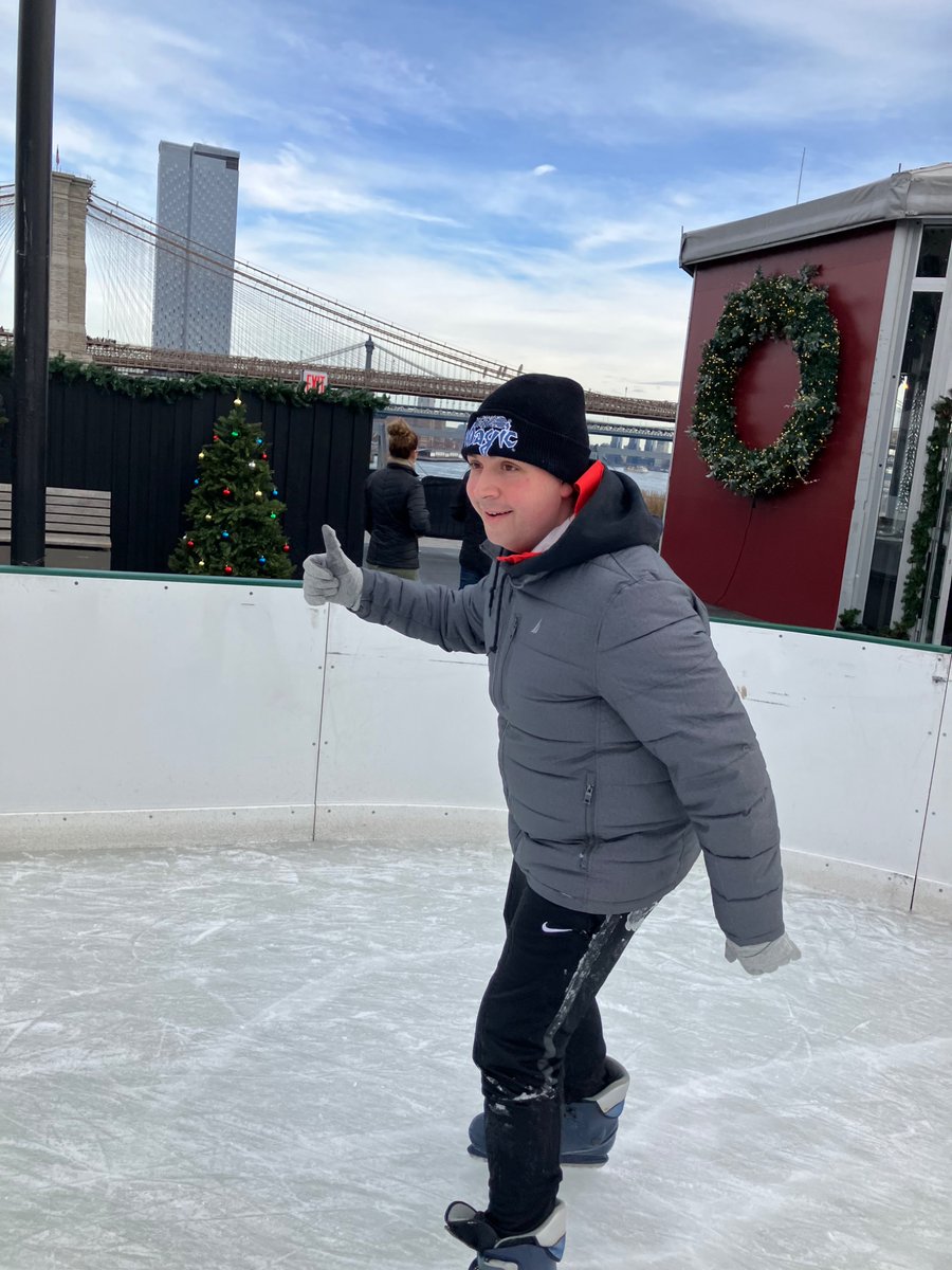 I saw this I’ve rink outside of the office window for the past few weeks… Finally got to go today! So fun!