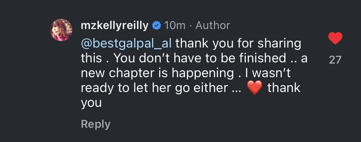 rituaryas's tweet image. KELLY CONFIRMING THE SPINOFF WE WON