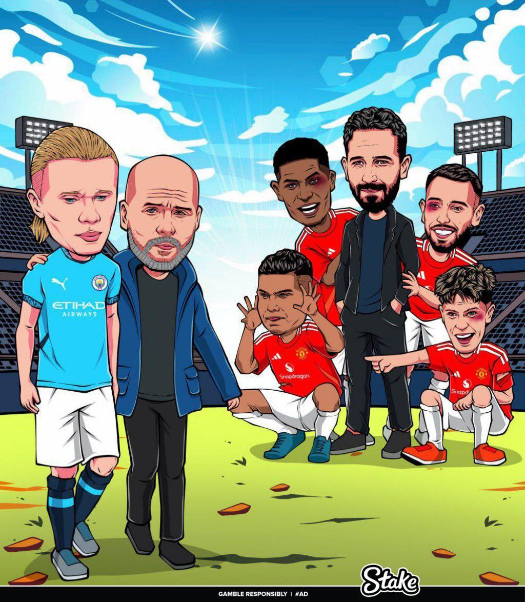 UTDKarra's tweet photo. Don't say anything just repost and tag a Manchester City fan, let's all laugh at Pep and Haaland. 😂 https://t.co/axEbjO4s0F