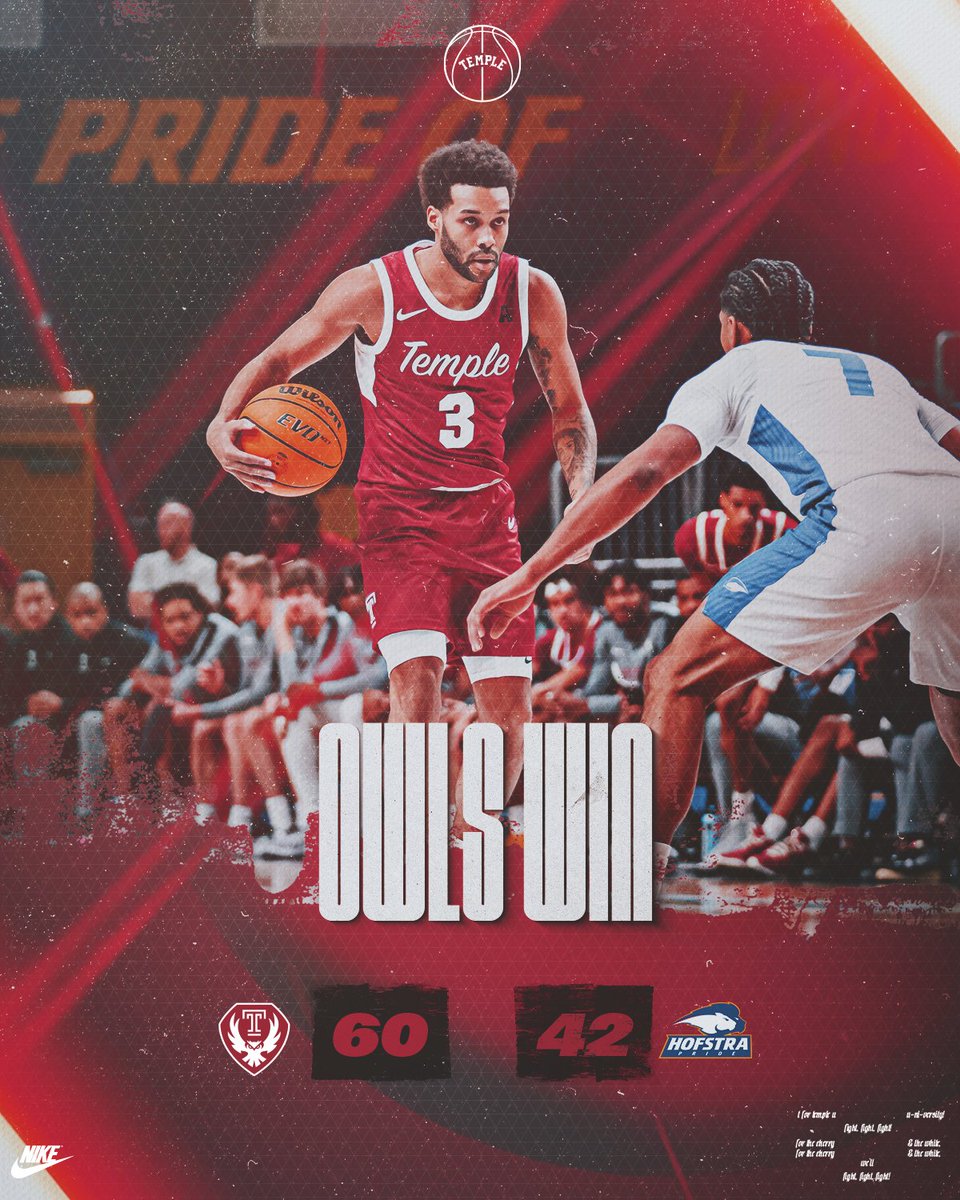 Temple Men's Basketball (@tumbbhoops) on Twitter photo Big Road Dub‼️‼️
#Team129 Big Road Dub‼️‼️
#Team129