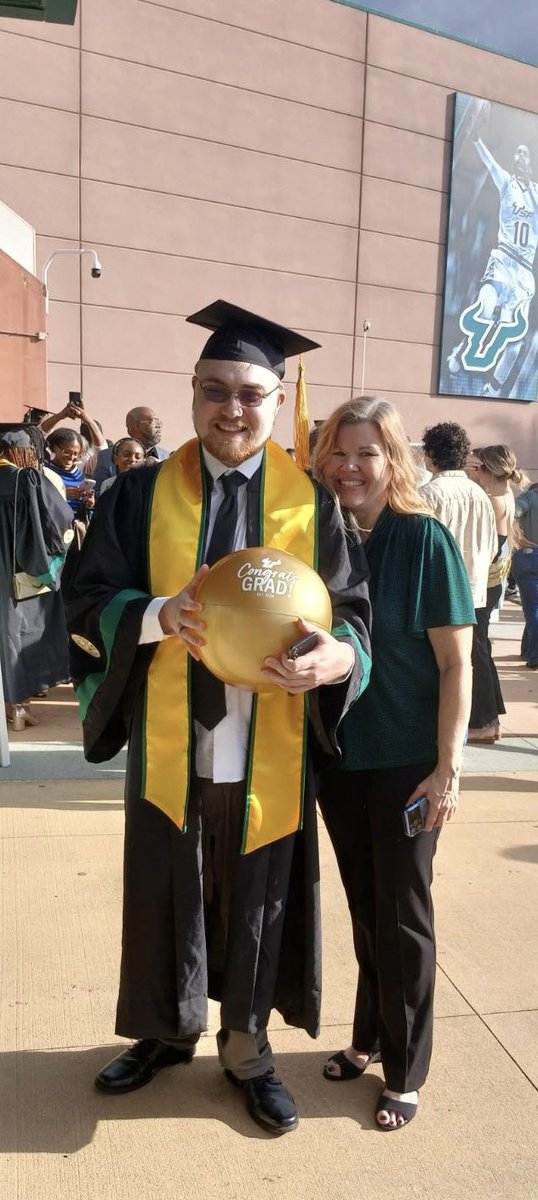 TonifromFl03's tweet photo. So proud of my son on his graduation from the University of South Florida!

Today he received his Bachelor’s of Science with a Concentration in Information Security.

I can’t express the joy I have in my heart to see my only child accomplish this amazing achievement! https://t.co/OYLb8xzGdh
