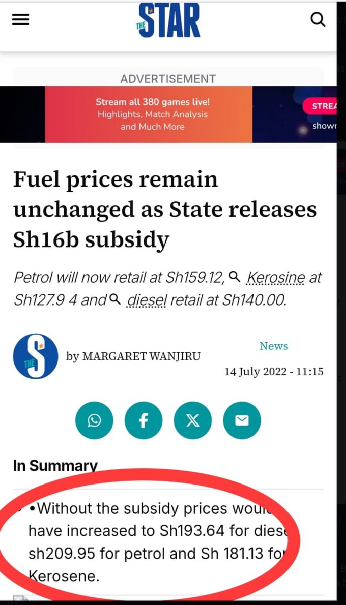 Jambukila's tweet image. Boss channel your frustration else where. Facts about fuel re below as reported in 2022. @WilliamsRuto is working. Call him Kasongo but anafanya kazi.

#Armad, Arsenal, Arteta, Manchester United, irungu Kangata