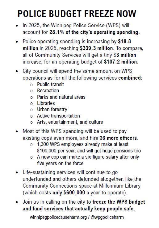 Winnipeg Police Cause Harm tweet media