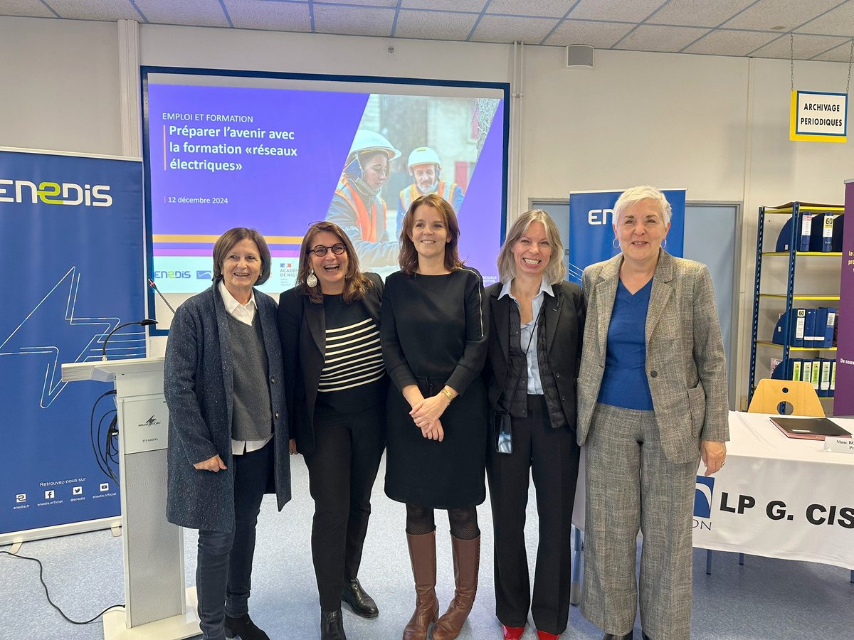 ✅ Jeudi 12 décembre : Je me rends dans notre Lycée des métiers Georges Cisson pour le lancement d’un partenariat ambitieux entre l’établissement et Enedis avec la mise en place d’une nouvelle formation "Réseaux électriques" 🔌.