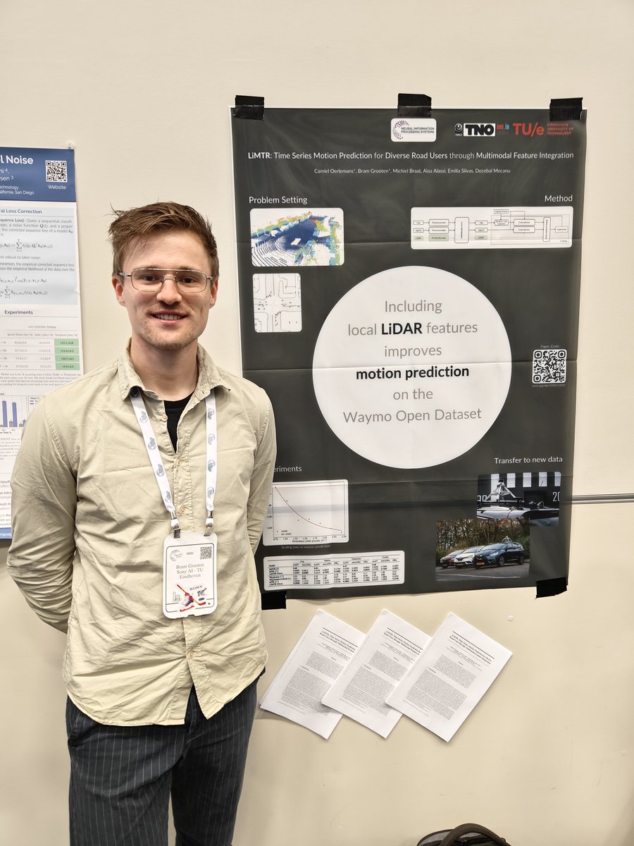 BramGrooten's tweet image. Come to the TSALM workshop (Time Series in the Age of Large Models) to learn about motion prediction! 🚗
#NeurIPS2024
