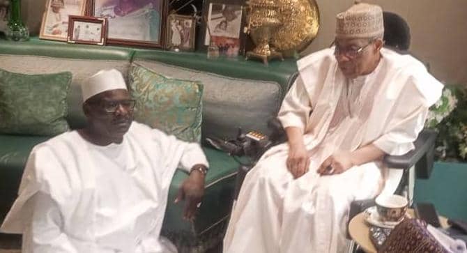 Senatorndume's tweet photo. I had the privilege of visiting former President IBB, where I gained invaluable insights from his vast experience in governance, leadership, and nation-building.

Grateful for his wisdom, guidance, and warm hospitality. 

I pray for continued health, strength in all his endeavors https://t.co/z5PtAEYTia