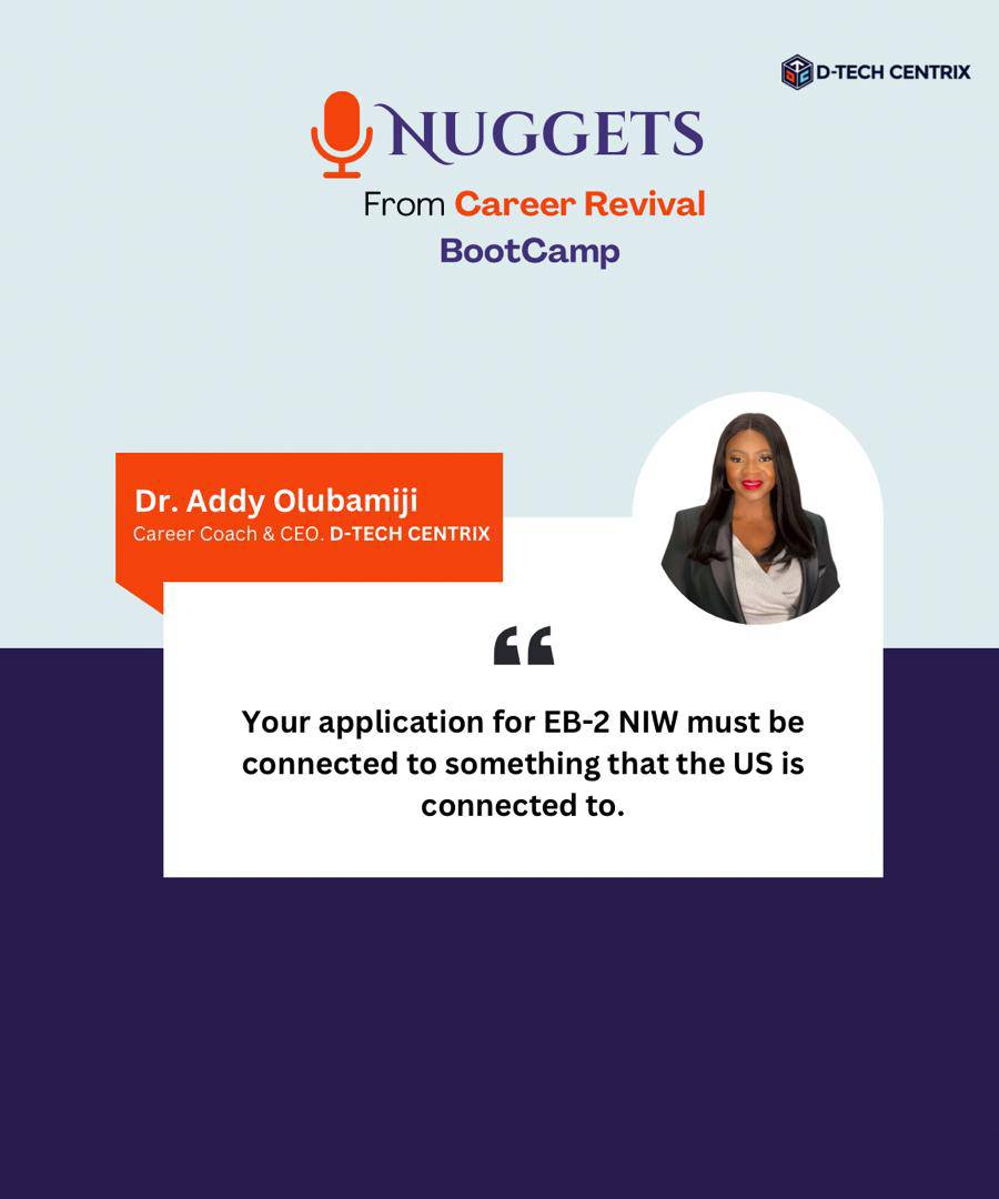 DrOlubamiji's tweet photo. 🎙️Day 2, Session 2 of the Career Revival BootCamp: EB1 & EB2 Visas! 🎙️
Learn about qualifications, application processes, & strategies for global career opportunities. Drop CRB to join!
#CRBDEC24 #EB1Visa #EB2Visa #GlobalCareers #CareerSuccess #ProfessionalGrowth" https://t.co/ZEYWdd5jFg