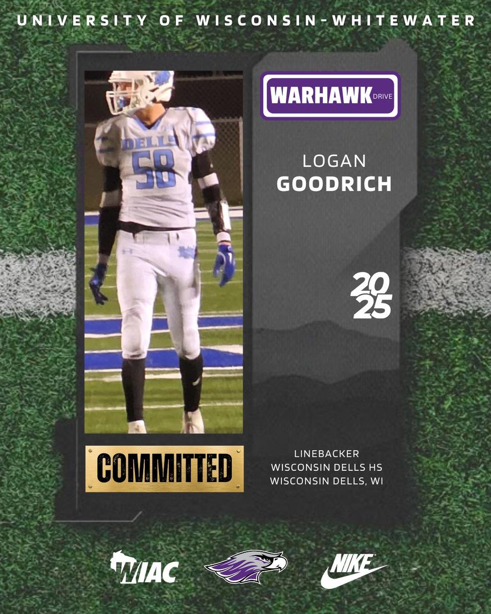 LoganGoodrich13's tweet image. I am extremely excited and thankful for the opportunity to play for @WarhawkFootball. After talking with family and thinking it through, I believe this is the best option for me and my future. Go Warhawks! 🟣⚪️ 
#COMMITTED
@CoachMartin36 
@WarhawkFootball
@MJ_NFLDraft
