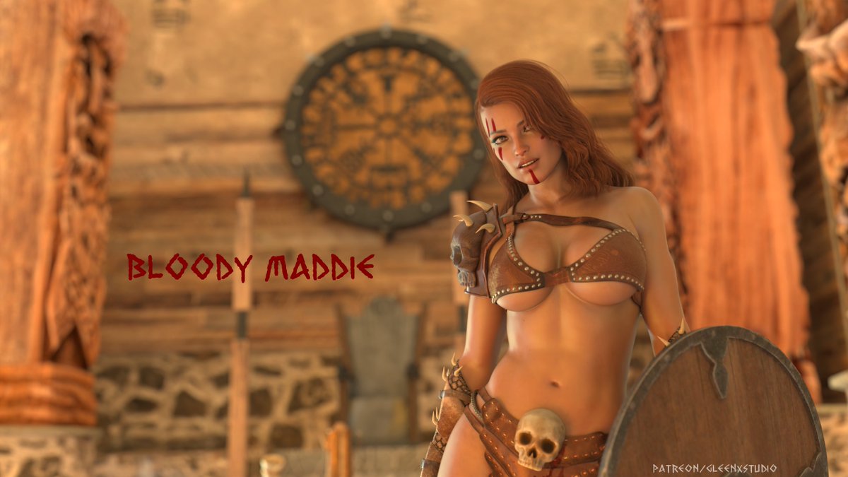 Here's a Bloody Maddie for you. 🍸
Enjoy the taste 💋
#3DModel #3DCG #3dart #viking #visualnovel #indiegame