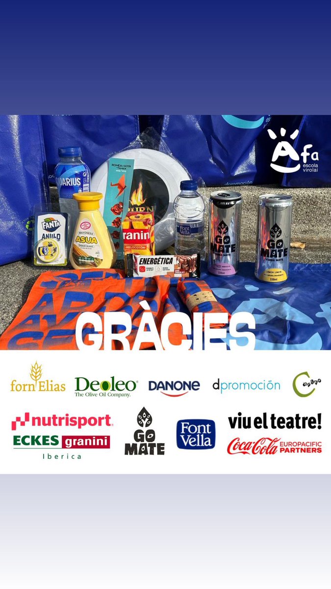 Gràcies per omplir la bossa de la travessa a favor de <a href="/la_marato/">La Marató de 3Cat</a>.
<a href="/nutrisportspain/">nutrisport spain</a>
<a href="/graniniesp/">Granini España</a>
<a href="/CocaCola_es/">Coca-Cola España</a>
<a href="/Deoleo_oliveoil/">Deoleo</a>
<a href="/danone_es/">Danone España</a>
<a href="/AguaFontVella/">Font Vella</a>
<a href="/dpromocion1/">DPROMOCION</a>
<a href="/GoMateDrinksESP/">Go Mate Drinks España</a>
<a href="/RCarlex/">Restauració Carlex</a>
<a href="/ViuelTeatre/">Viu el Teatre</a>