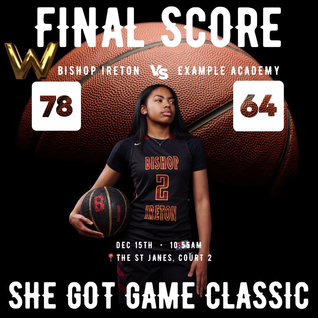 Bishop Ireton WBB (@bishopiretonwbb) on Twitter photo Nice Win BI! Nice Win BI!