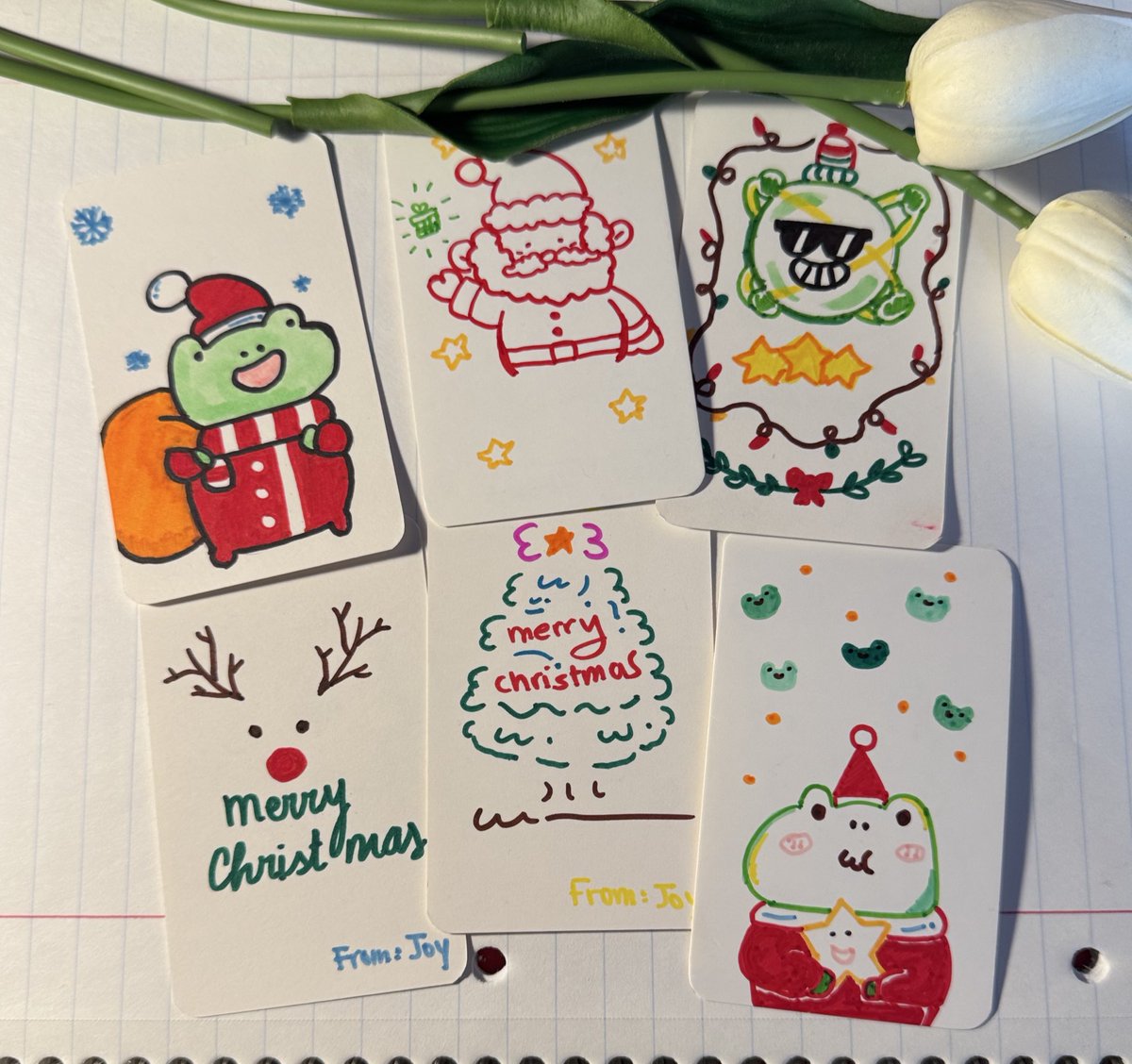 making christmas cards for those i love ❤️