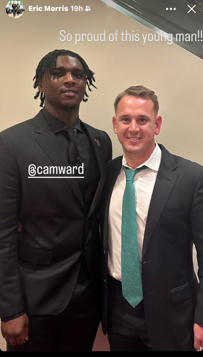 Cam Ward Followed Eric Morris to UIW( FCS ) Then to Washington State. Now… AGAIN … Who you gonna Let Develop you …???