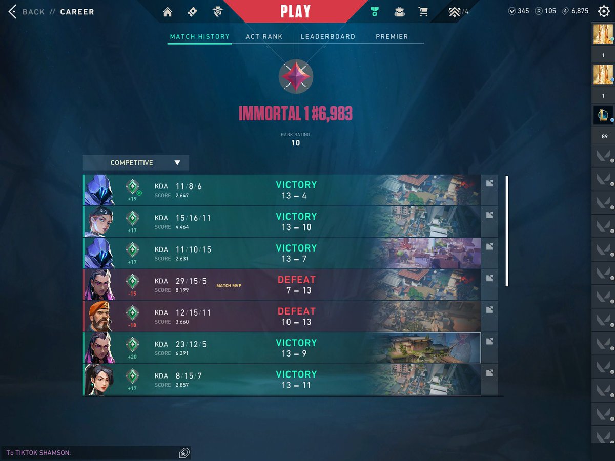 Fear not after A YEAR BREAK of 0 comp, I'm still your favorite Immortal E-woman
