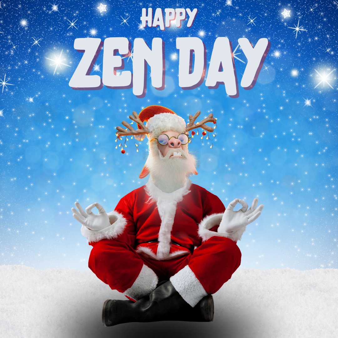 Happy Advent Zen Day to #TheHerd! 🕯️🎄🙏

Let the twinkling lights and holiday magic fill you with calm and joy.

Breathe in the zen, exhale the stress. 🦙✨

#ZenDay #LaidBackLlamas