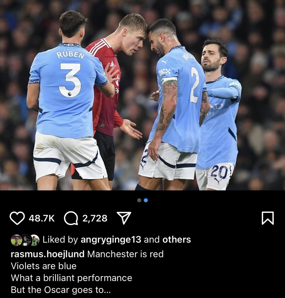 UnitedStandMUFC's tweet photo. Rasmus 🤣🤣🤣 https://t.co/xOK79Rouvg