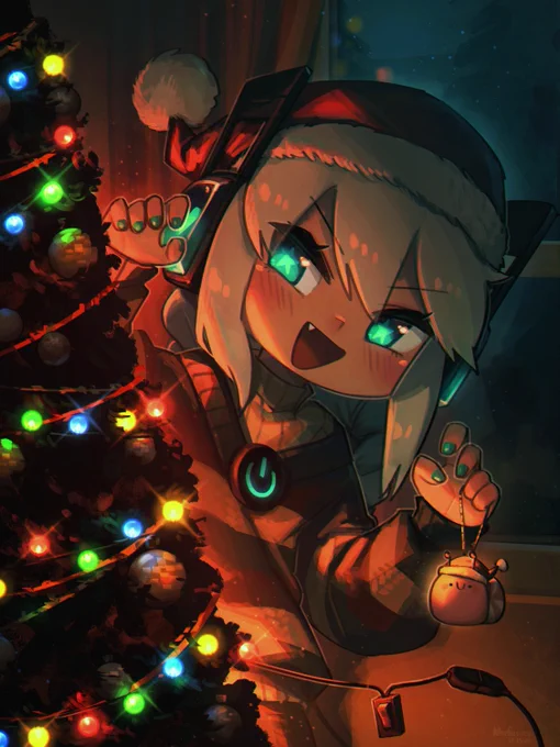 She got the tree ready!
