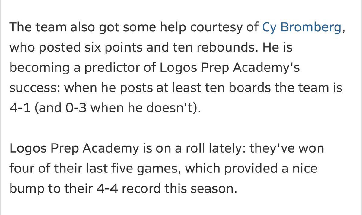 First varsity season is off to a good start.