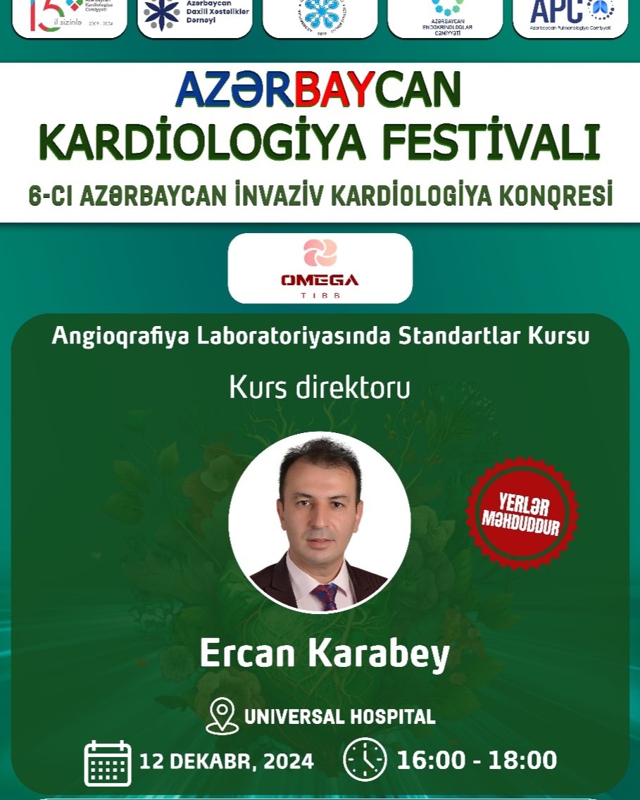 ErcanKARABEY3's tweet photo. 13. Azerbaycan Ulusal Kardiyoloji Festivali kapsamında Azerbaycan'da çalışan meslektaşlarımıza "Kateter Laboratuvarında Standartlar Kursu" gerçekleştirdik. #Türkiye #Azerbaycan @azerbaycankardioloji @TKDResmi @drfaridaliyev @drurahimov @drulvimirzayev @IlgarTahiroglu https://t.co/P8z2X816Ut