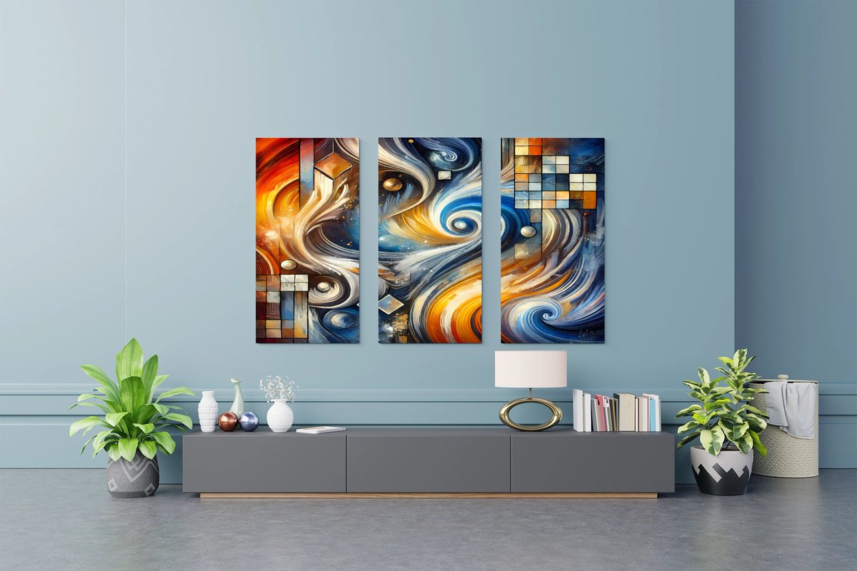 Dynamic Multicolor Abstract Swirl Geometric Art  zazzle.com/z/5dm08sbi?rf=… via <a href="/zazzle/">Zazzle Inc.</a> 
#wallart #homedecor #art #abstractpainting #Abstract