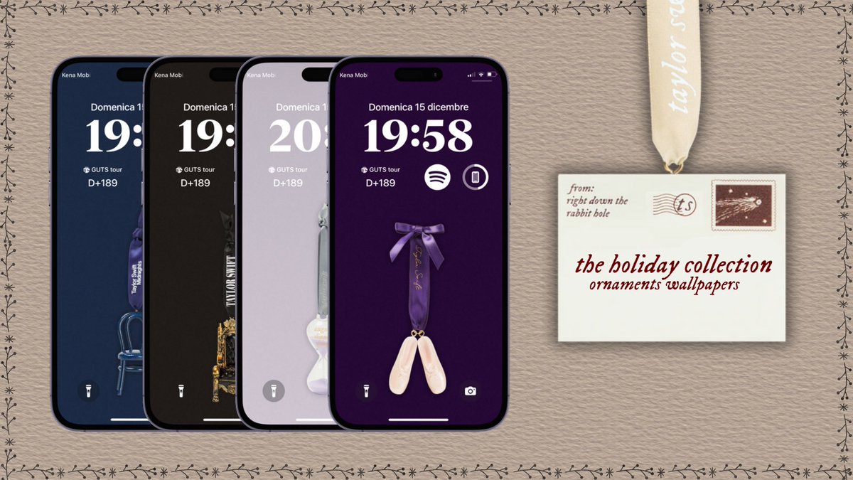 enjoywithmaio's tweet photo. Taylor Swift •
The Holidays Ornaments Wallpapers 🎄🎅🏻
📍At least one wallpaper for each era with his own Christmas ornament, merry Swiftmas everyone!!! ♥️✨
#TaylorSwiftErasTour #TaylorSwift #TSTheErasTour #tstheholidaycollection #Swiftmas #Wallpapers #Christmas https://t.co/ijFlQEK4L9
