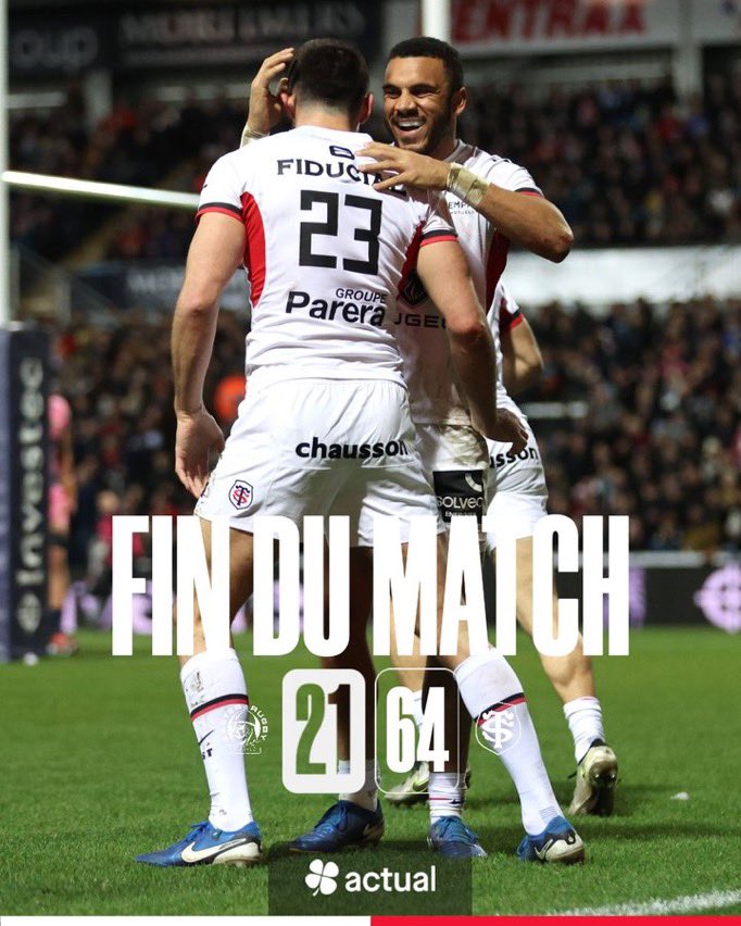 MPsportsdragon's tweet photo. Ten try Toulouse thrash Exeter Chiefs #ChampionsCup #EXEvST #EXEvTLS https://t.co/DOZE9op6sH