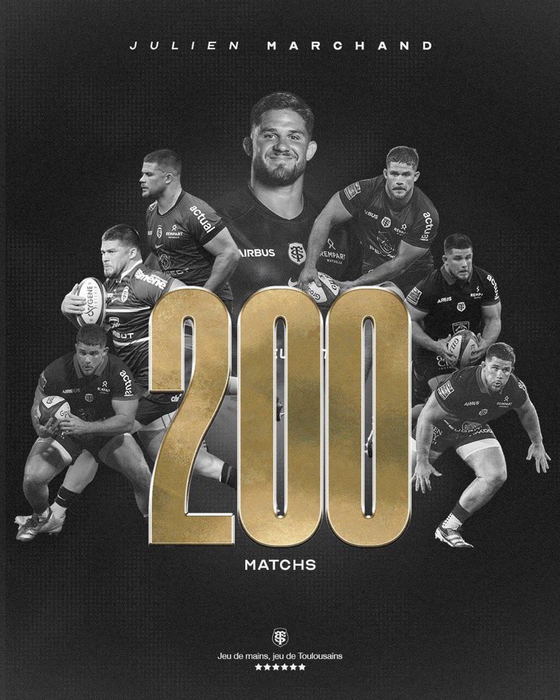 MPsportsdragon's tweet photo. Julien Marchand's 200th game for Toulouse this evening #EXEvST #EXEvTLS #ChampionsCup https://t.co/PceHekYLUm