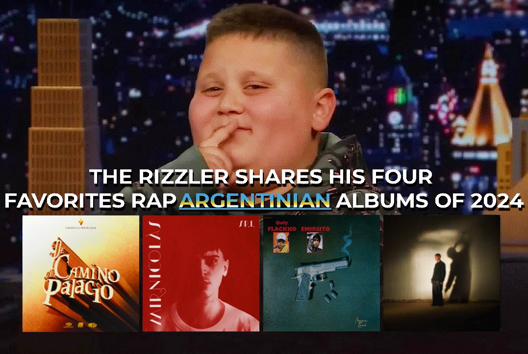 niggasalame's tweet photo. "The Rizzler" reveals his 4 favorites Argentinian rap albums of the year.📌
• Cerounno &amp; Vinyltracker - "De Camino Al Palacio"
• Mir Nicolás - "SP.I."
• Doly Flackko &amp; Emirsito - "Piola Vago"
• Ronpe 99 - "ESCUPO VENENO" https://t.co/EfVyjd7JMh
