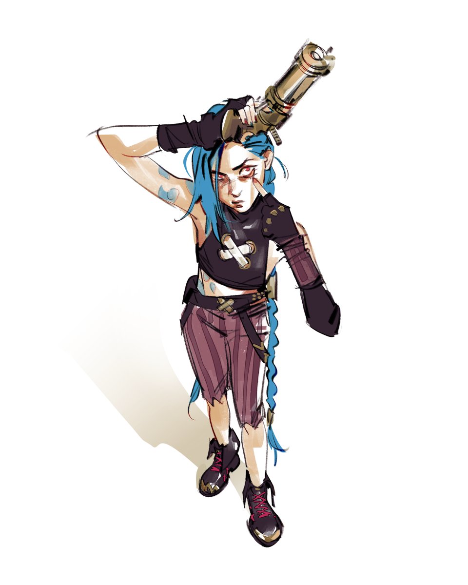 ジンクス(リーグ・オブ・レジェンド) 「Jinx from yesterday's Zeet Studio figure」|Lesly ✨️のイラスト