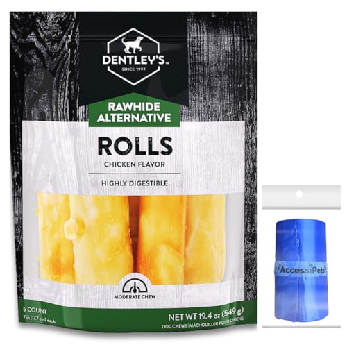 NoodleWolfVT's tweet photo. I just received AccessiPets Dog Chews Bundles for Large Dogs, Dentley's 7 Inch Rawhide Free Alternative Retriever Rolls Bundle with 1 Dog Waste Roll, Long-Lasting Dental Treats (Chicken from emaciations via Throne. Thank you! https://t.co/ZzZJyUqzm1 #Wishlist #Throne https://t.co/EhNtYO97SU