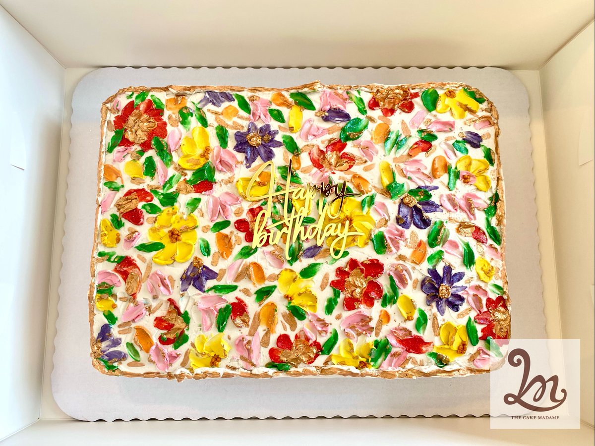 TheCakeMadame's tweet photo. Celebrating a milestone with this 2 layered orange sponge and chocolate cake with buttercream frosting.
#OrangeSponge #Chocolate #Buttercream #Cakegasm https://t.co/Fwqw2q6L8P