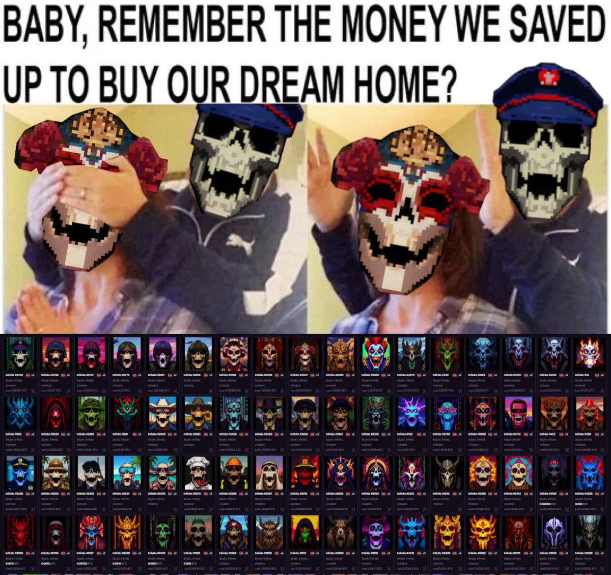 SoldierSkull666's tweet photo. How are your jpeg investments going? 

#skullxinfinite https://t.co/AG1PVt0ZBC