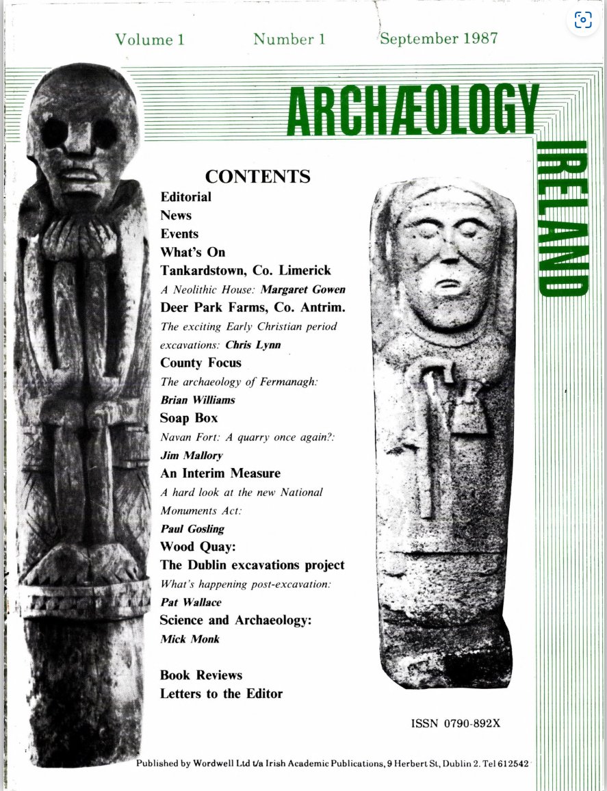 Archaeology_Irl's tweet image. 150 issues of Archaeology Ireland
Since Sept 1987 AI has been giving a voice to the archaeology community in Ireland.
Every issue is aimed at professionals and general interest readers - allowing archaeology to be accessible to all.
🤞for 150 more.
archaeologyireland.ie/subscriptions-…