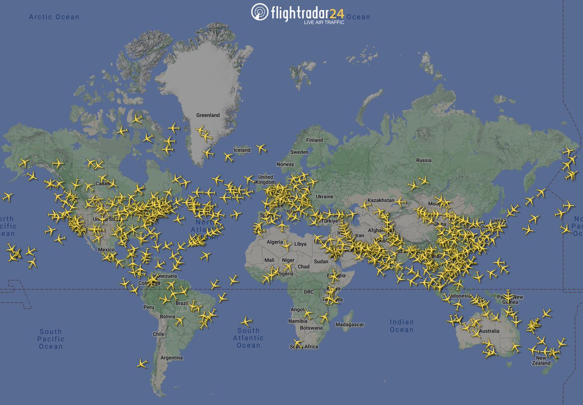 Flightradar24 (@flightradar24) on Twitter photo 15 years ago today, the <a href="/BoeingAirplanes/">Boeing Airplanes</a> 787 Dreamliner lifted off for the first time. Right now, nearly 600 are in the air around the world. 15 years ago today, the <a href="/BoeingAirplanes/">Boeing Airplanes</a> 787 Dreamliner lifted off for the first time. Right now, nearly 600 are in the air around the world.