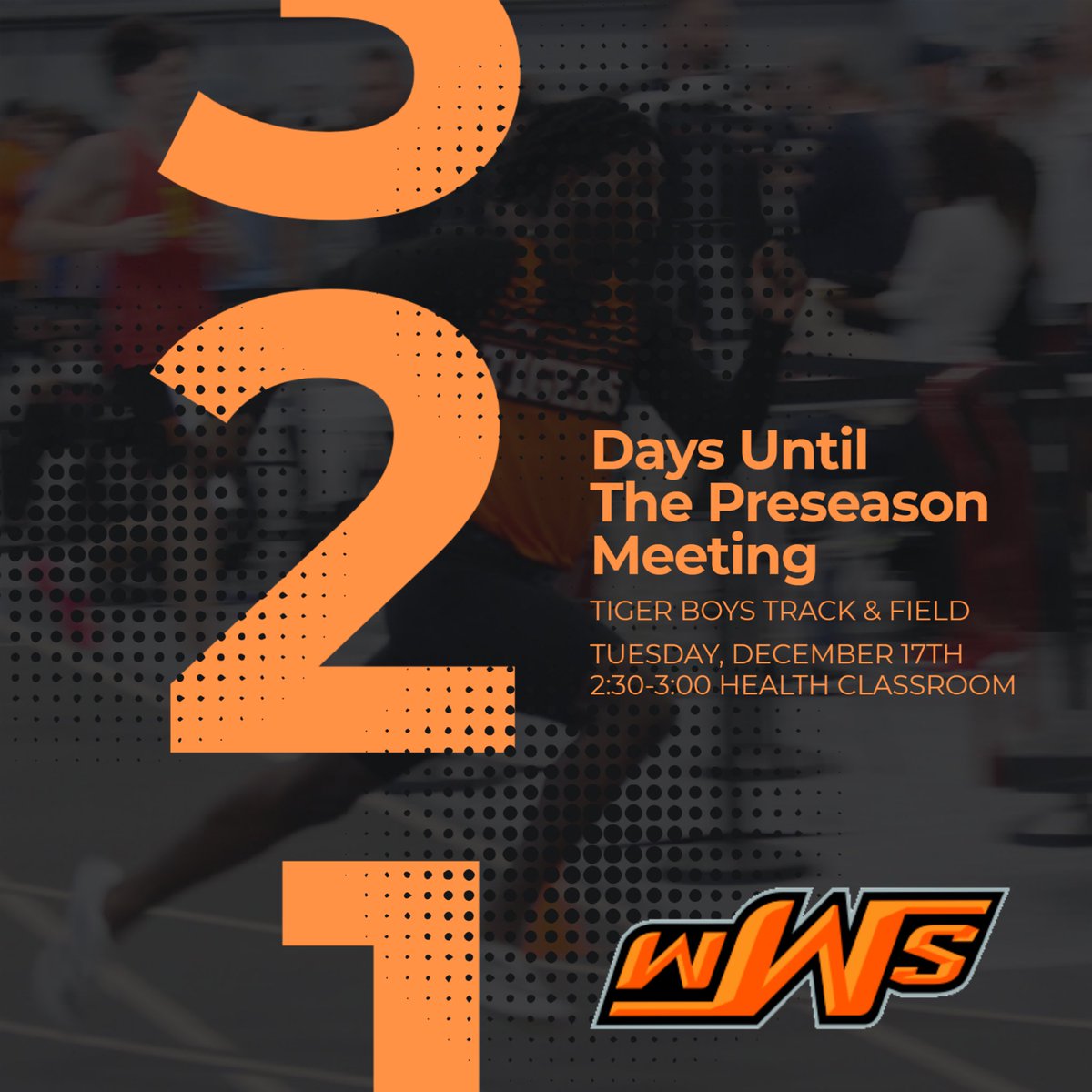 Two days until our 2025 preseason informational meeting! Tuesday, 12/17 from 2:30-3:00. Meet in the Health Classrooms next to the field house. Check Google classroom for details!