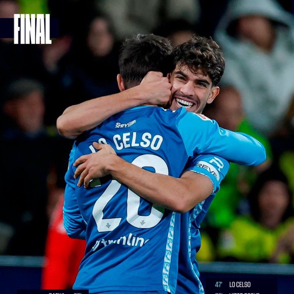 Qué huevos, Betis. Qué huevos más grandes. Qué manera de competir con 11 y con 10. Qué alegría más grande, coño. Contra todo y contra todos. Viva el Real Betis Balompié. Y vivan los béticos.