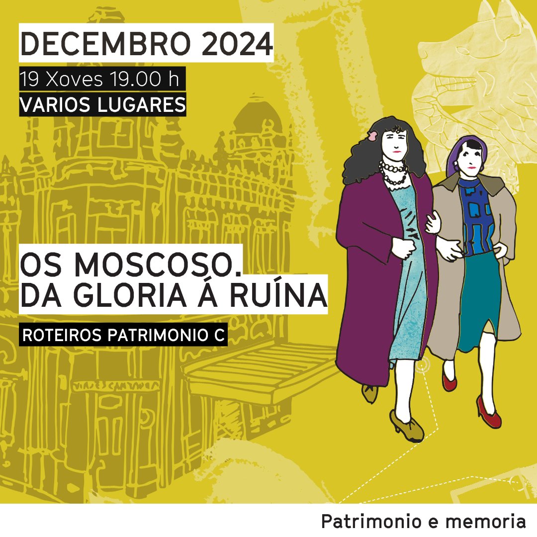 <a href="/RafeefZiadah/">Rafeef Ziadah</a> <a href="/phil_monsour/">Phil Monsour</a> <a href="/Ivanpradopayaso/">ivan prado</a> <a href="/PazodeRaxoi/">Concello de Santiago</a> <a href="/en_rebeldia/">Pallas@s en Rebeldía</a> <a href="/MiriamFLouzao/">Míriam Louzao</a> <a href="/belelle/">Alexandrrrre</a> 🖌 Última sesión do itinerario 'Os Moscoso. Da Gloria á ruína'  de <a href="/Trivium_gal/">TRIVIUM estratexias en cultura e turismo</a>  ao abeiro dos roteiros #PatrimonioC
📌 Xoves ás 19.00 h. Prazas esgotadas

#CompostelaCultura #Patrimonio #Memoria
