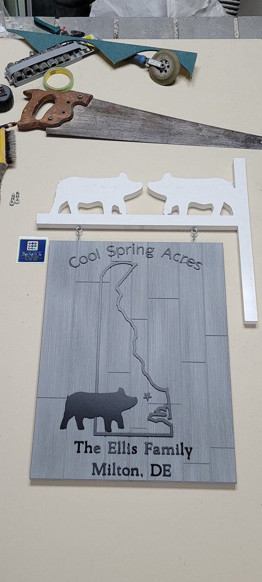 kenny_terhune's tweet image. House signs, Farm signs, Custom window decorations, scroll brackets all madevin house , you think it we probably can do it here @Rogers_Sign  #farm #signs #signshop #Delaware #Milton