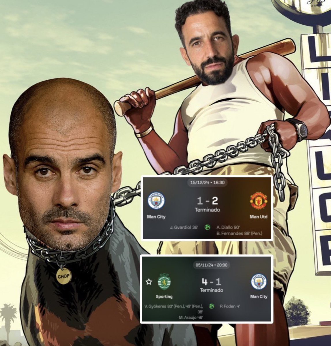 Ruben Amorim owns Pep Guardiola