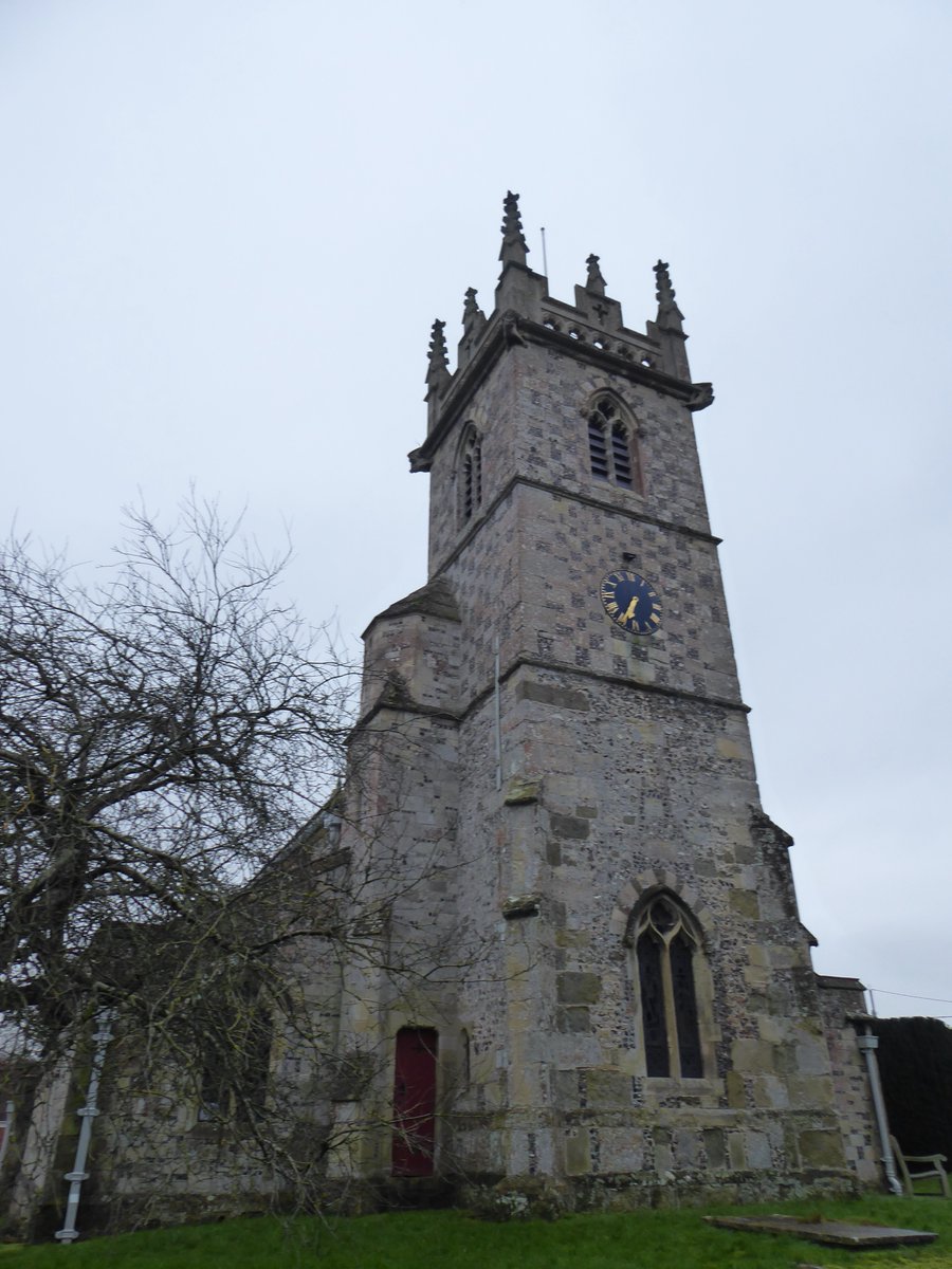 The other day I posted a photo of St Giles Great Wishford, Wiltshire and its pinnacles which were attached during a rebuild in 1864.  But what did it look like before?  Found a print from 1804 that shows two pinnacles...wonder how long they'd been there.