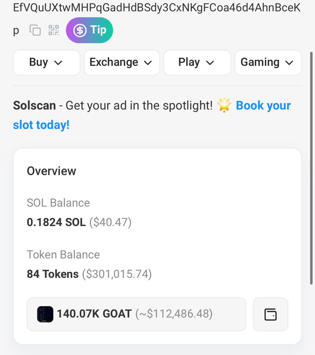 DegenDons's tweet photo. Does $goat whale know something we don’t? $raid next runner?

JDjsoEJXE4tgnrCYPRaWweSe9NXcyM92Thh2Whnzpump https://t.co/acf5lSwcsj